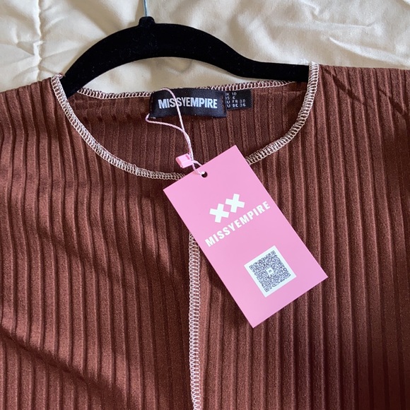 Missy Empire size 6 long sleeve tight dress - Picture 2 of 4